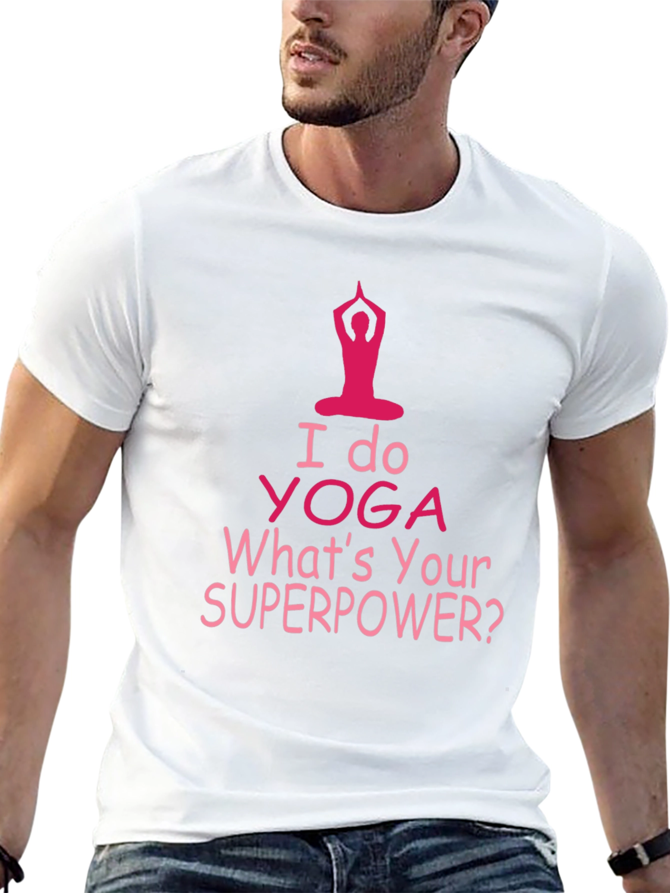 Yoga Superpower Tee - Mens Black T-Shirt