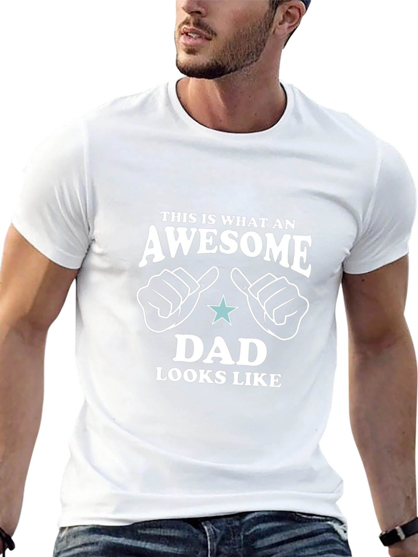 Awesome Dad Graphic Tee - Perfect Fathers Day Gift!