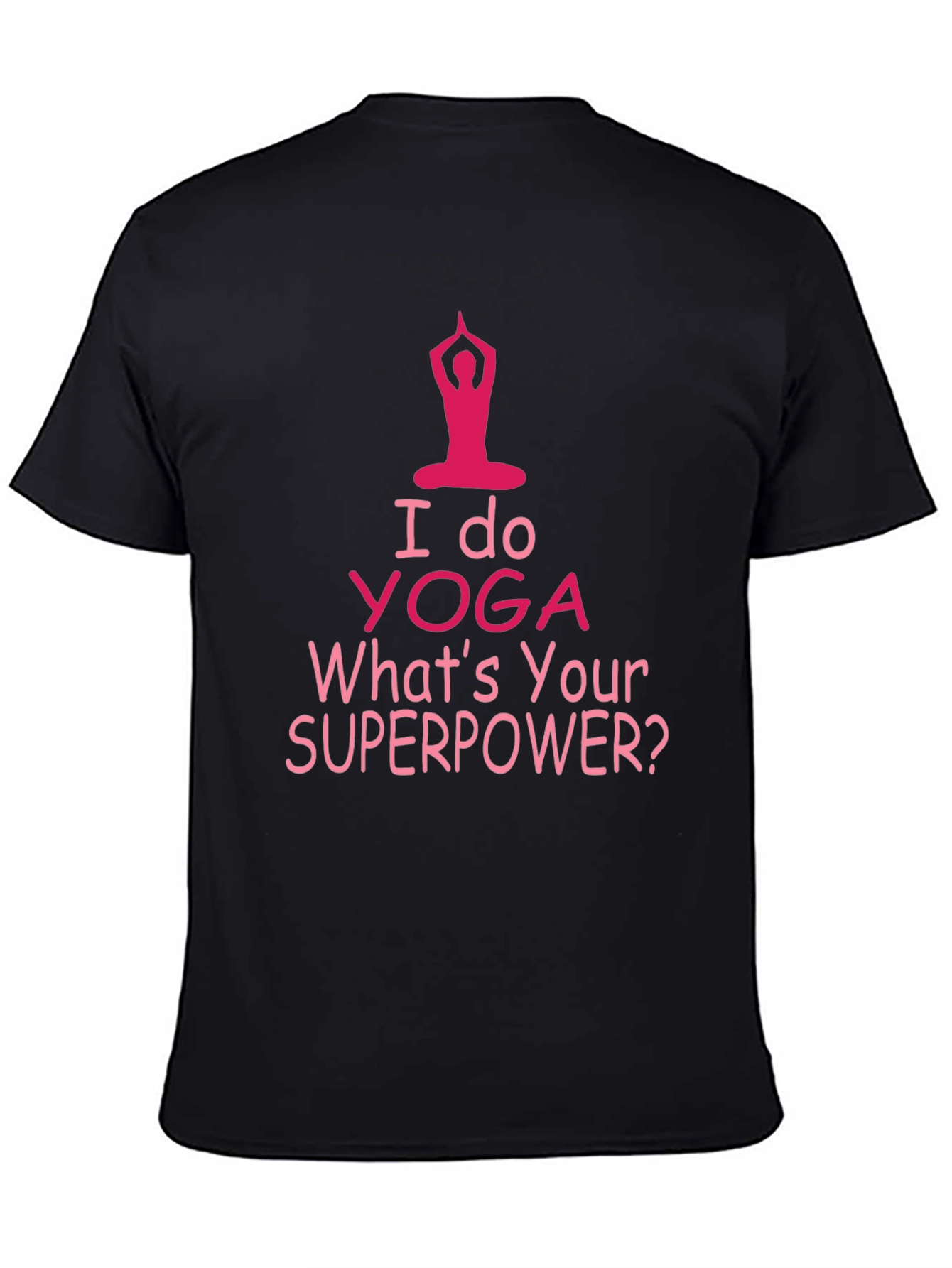 Yoga Superpower Tee - Mens Black T-Shirt
