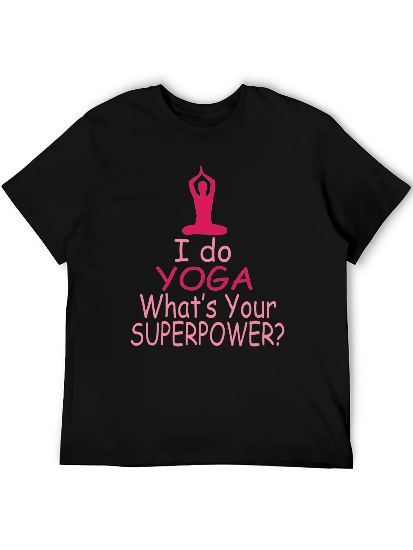 Yoga Superpower Tee - Mens Black T-Shirt