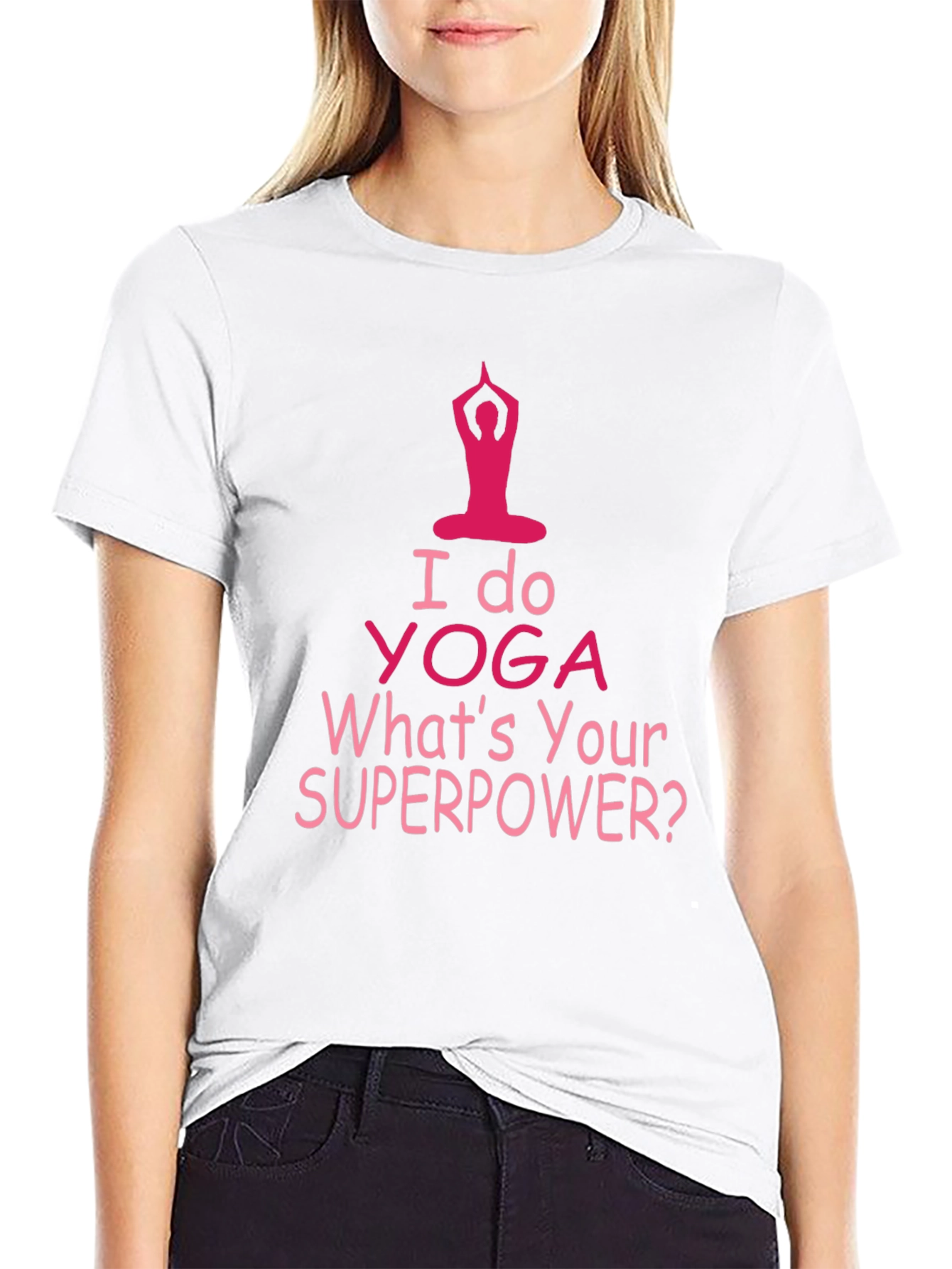 Yoga Superpower Tee - Mens Black T-Shirt