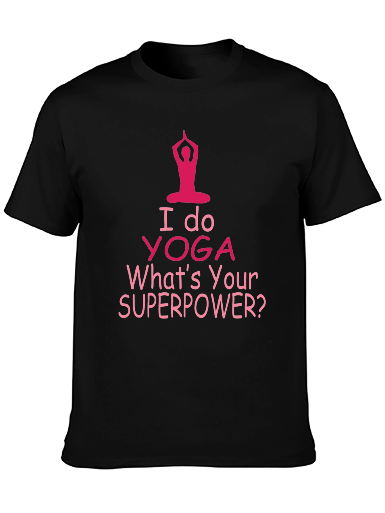 Yoga Superpower Tee - Mens Black T-Shirt