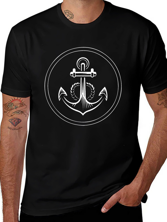 Anchor Graphic T-Shirt - Classic Black Tee