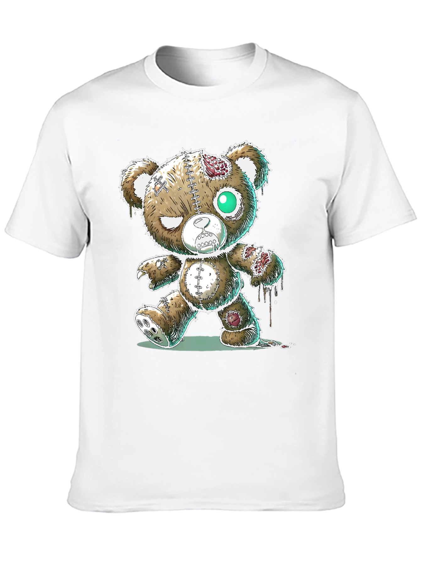 Zombie Teddy Bear Graphic T-Shirt