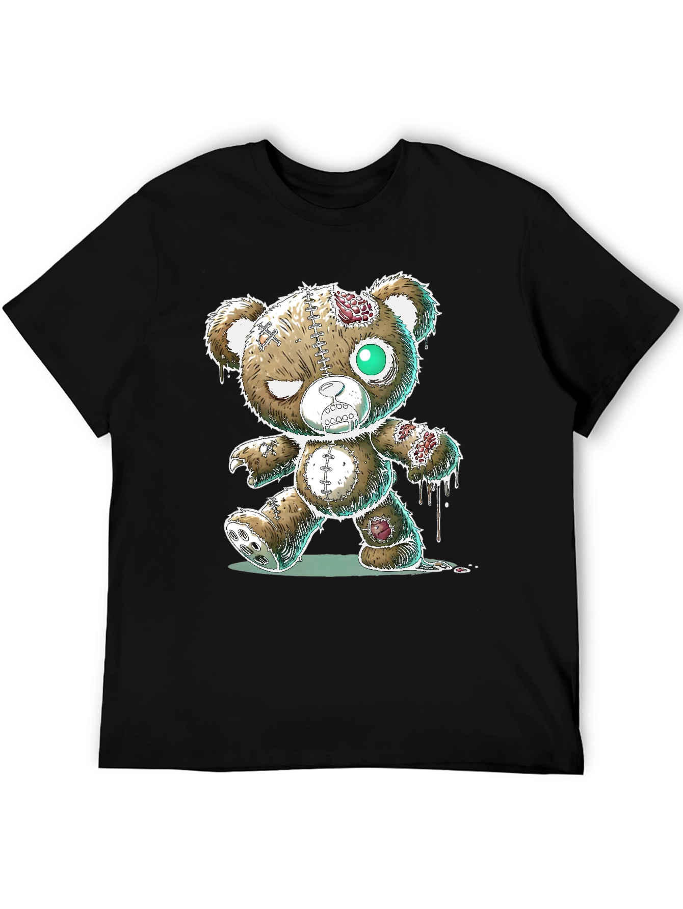 Zombie Teddy Bear Graphic T-Shirt