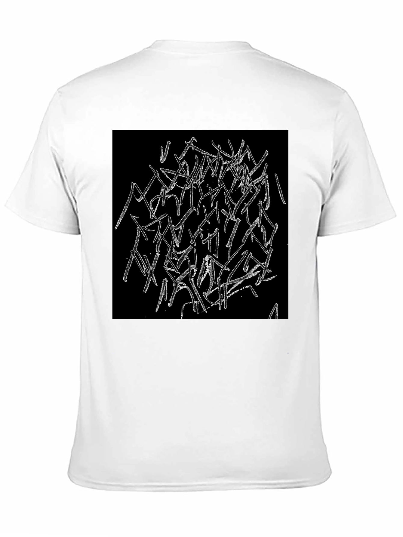 Abstract Graphic Black T-Shirt