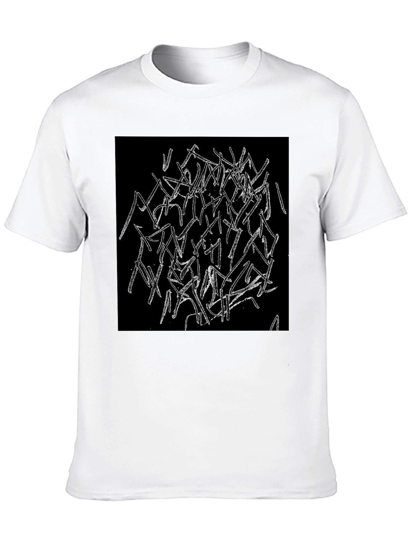 Abstract Graphic Black T-Shirt