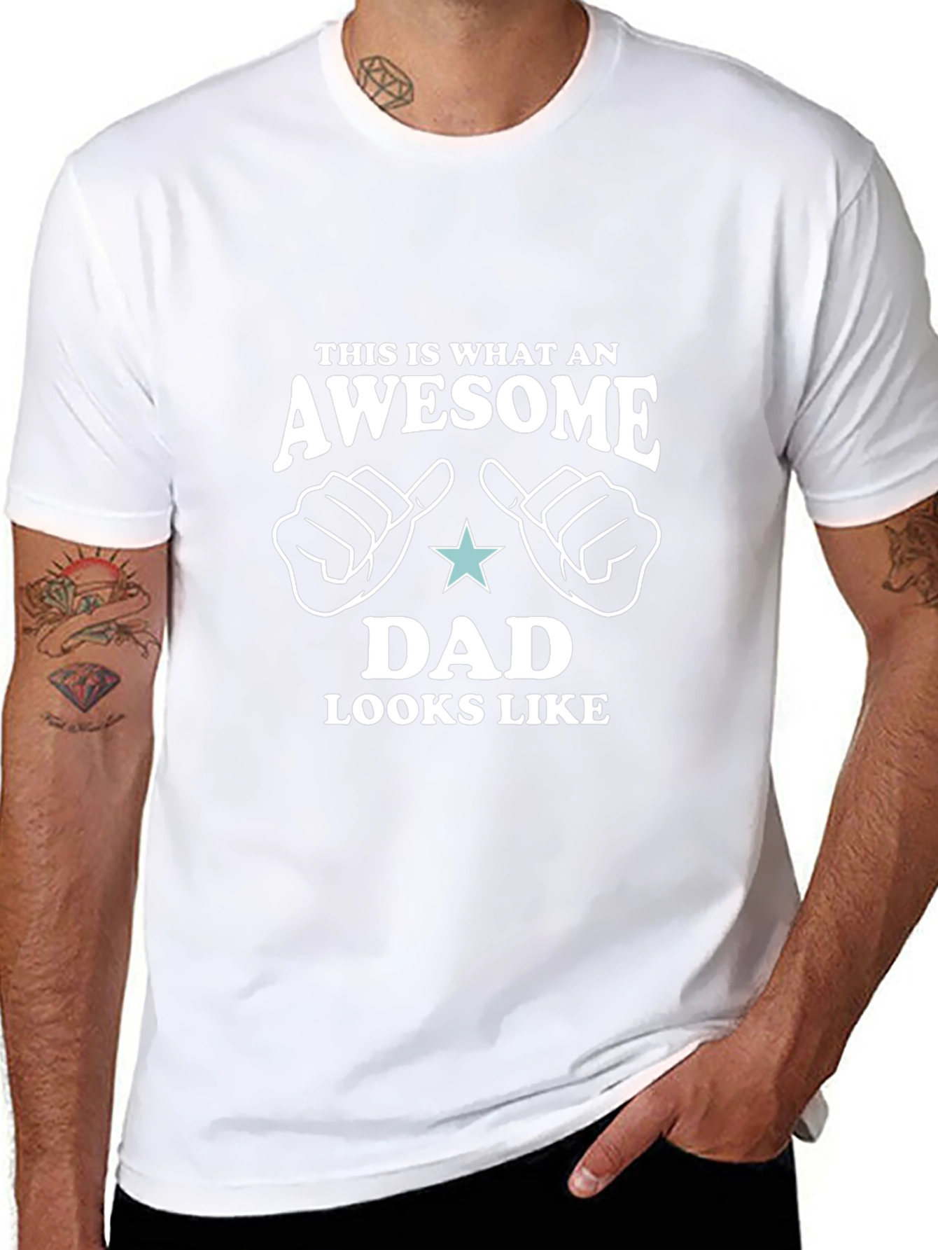 Awesome Dad Graphic Tee - Perfect Fathers Day Gift!